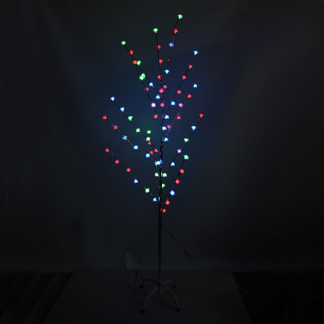 Светодиодное декоративное дерево 72 LED «Розы» RGB, 1,5 м
